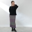 ザ ショップ ティーケー（ウィメン）(THE SHOP TK(Women))の◆【ナローシルエット】マルチカラー柄ニットスカート18