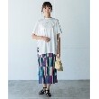 ザ ショップ ティーケー（ウィメン）(THE SHOP TK(Women))の◆【ナローシルエット】マルチカラー柄ニットスカート3