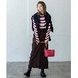 ザ ショップ ティーケー（ウィメン）(THE SHOP TK(Women))の◆リブカラーボーダーニット9