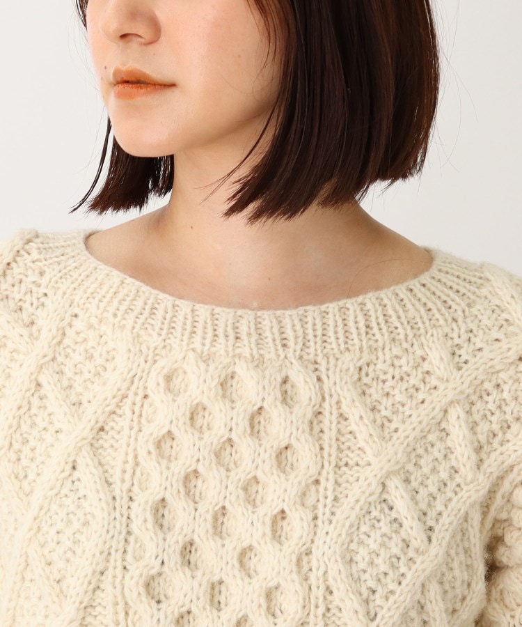 ザ ショップ ティーケー（ウィメン）(THE SHOP TK(Women))の◆【NEPAL HAND KNIT】フリンジケーブルニット7