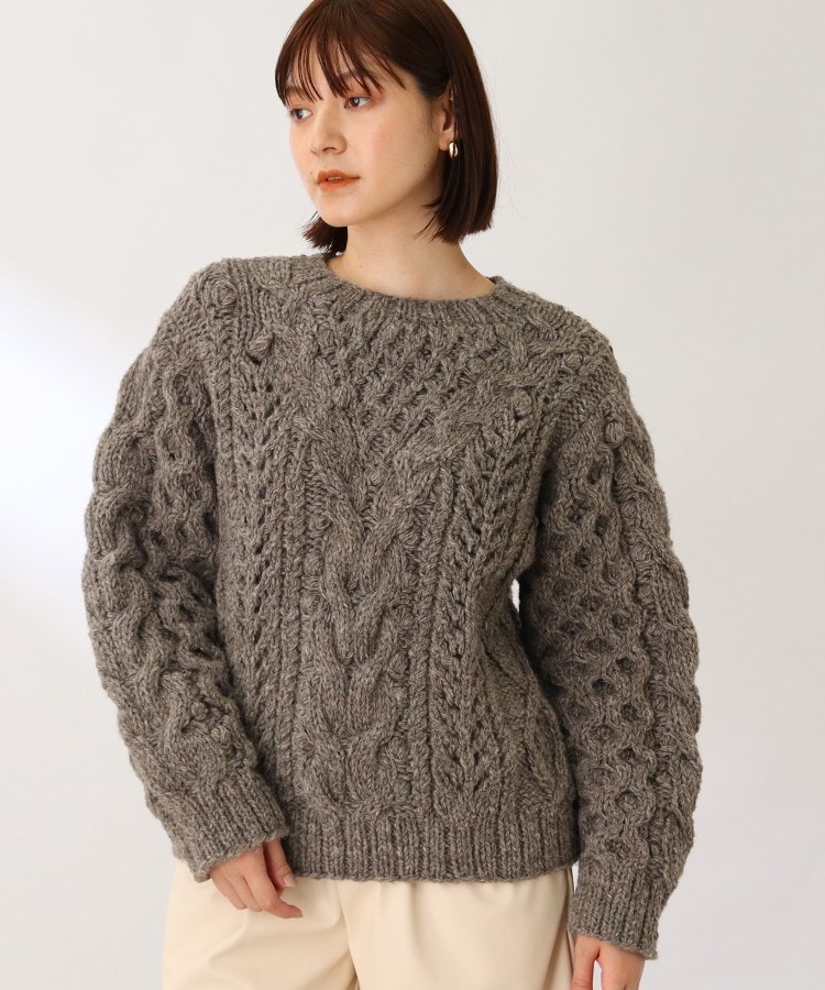 ◆【NEPAL HAND KNIT】ケーブルニット