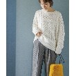 ザ ショップ ティーケー（ウィメン）(THE SHOP TK(Women))の◆【洗える/ウール混】ケーブル編みニット6