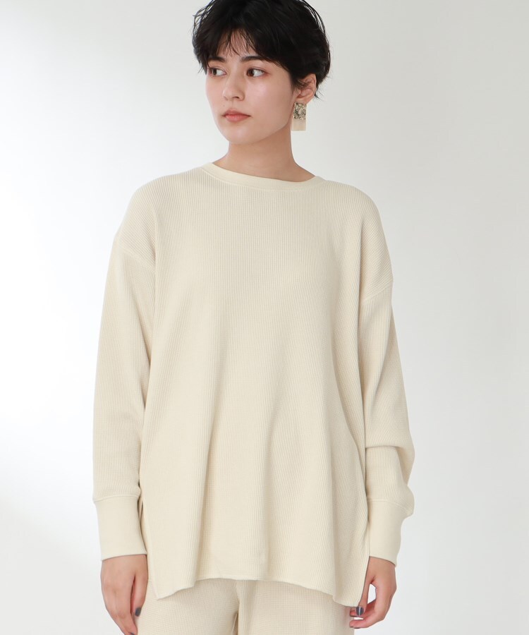 ザ ショップ ティーケー（ウィメン）(THE SHOP TK(Women))の◆バックヘンリーカットソー17