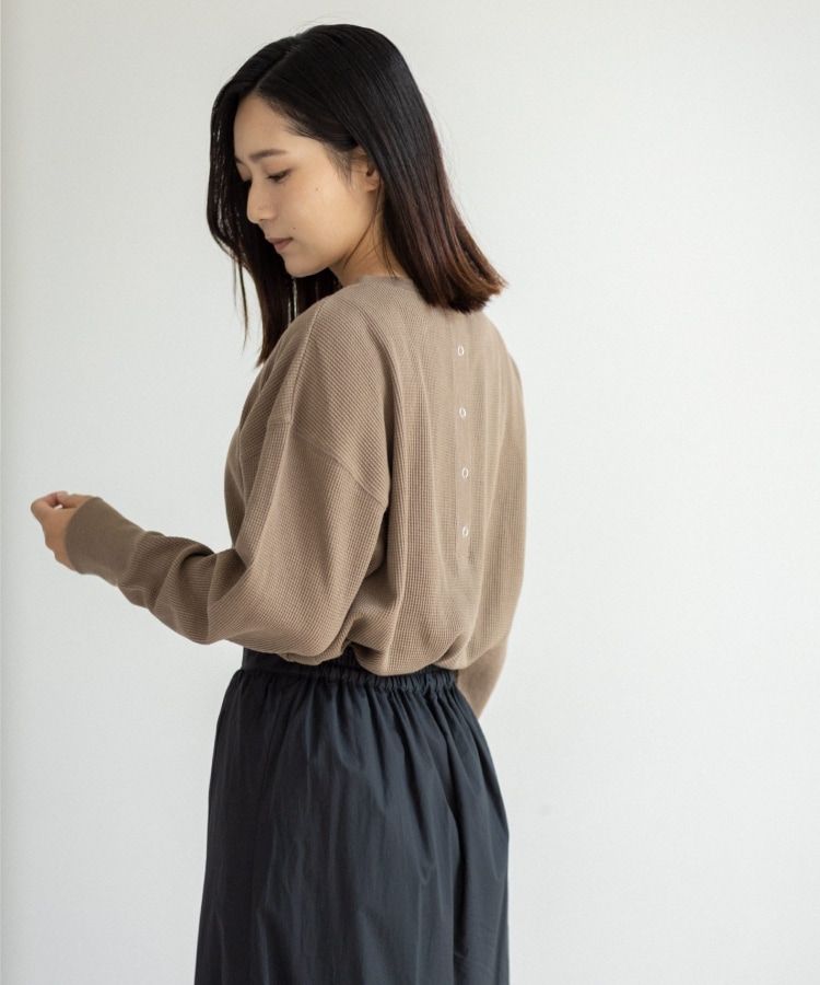 ザ ショップ ティーケー（ウィメン）(THE SHOP TK(Women))の◆バックヘンリーカットソー11