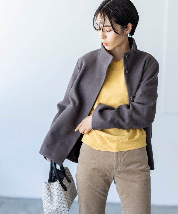 ザ ショップ ティーケー（ウィメン）(THE SHOP TK(Women))の◆【前後2way/オーガニックコットン】ベーシックニット8