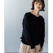 ザ ショップ ティーケー（ウィメン）(THE SHOP TK(Women))の◆【前後2way/オーガニックコットン】ベーシックニット ブラック(019)