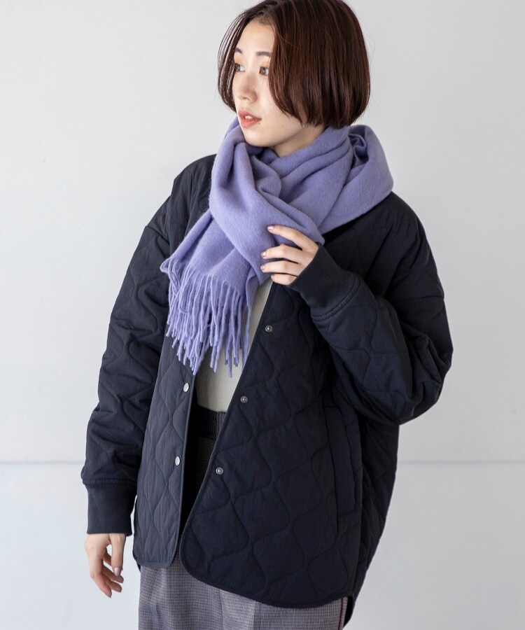 ＜WORLD＞ THE SHOP TK(Women)(ザ ショップ ティーケー（ウィメン）) 【ウール100％】TWEEDMILL（ツィ―ドミル）ストール画像