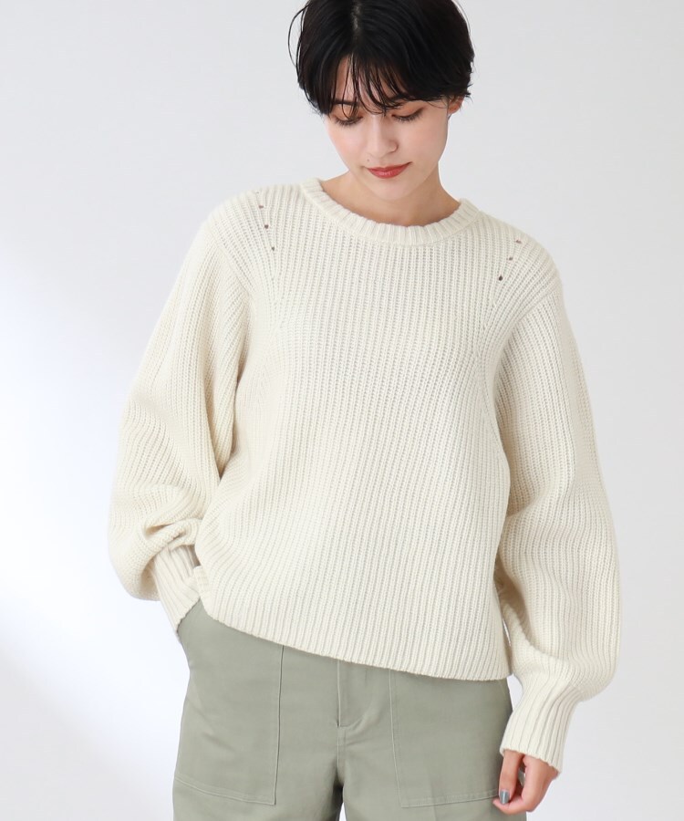 ザ ショップ ティーケー（ウィメン）(THE SHOP TK(Women))の◆【洗える/ウール混】クルーネックニット/CLUEL 11月号掲載43