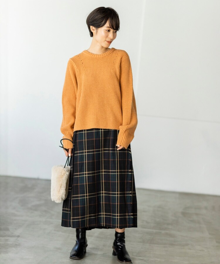 ザ ショップ ティーケー（ウィメン）(THE SHOP TK(Women))の◆【洗える/ウール混】クルーネックニット/CLUEL 11月号掲載9