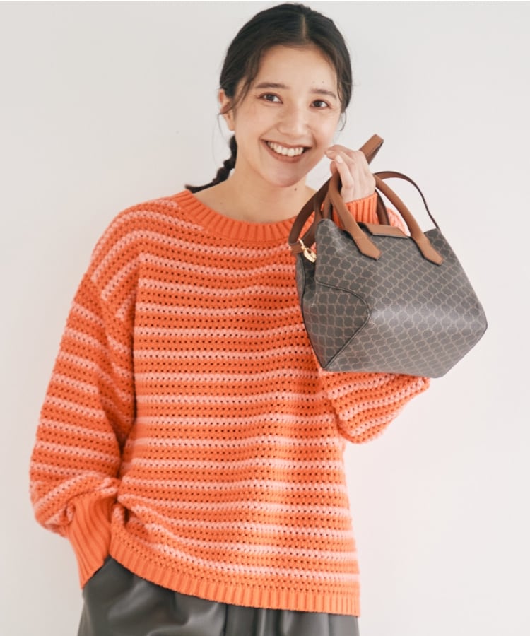 ザ ショップ ティーケー（ウィメン）(THE SHOP TK(Women))の◆【洗える】ボーダークルーニット17