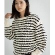 ザ ショップ ティーケー（ウィメン）(THE SHOP TK(Women))の◆【洗える】ボーダークルーニット8