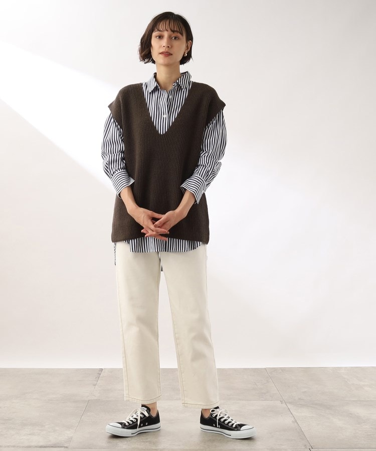 Vネックニットベスト(ベスト) | THE SHOP TK(Women)(ザショップ