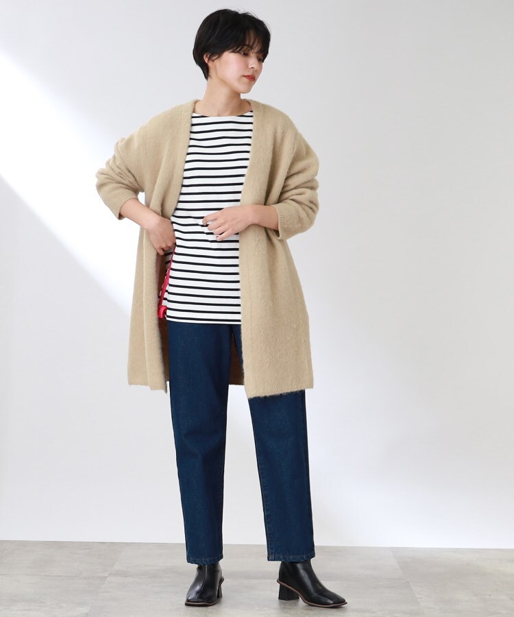 ザ ショップ ティーケー（ウィメン）(THE SHOP TK(Women))の◆【ふわふわアルパカ混】起毛ミドルカーディガン24