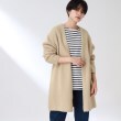 ザ ショップ ティーケー（ウィメン）(THE SHOP TK(Women))の◆【ふわふわアルパカ混】起毛ミドルカーディガン ベージュ(052)