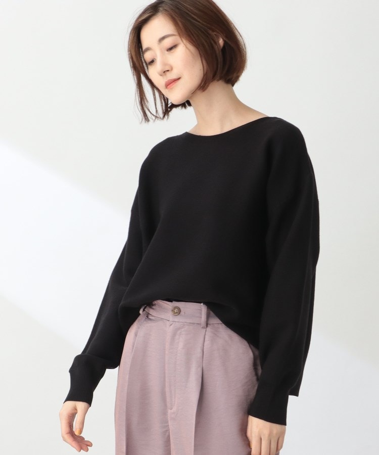  THE SHOP TK(Women)(ザ ショップ ティーケー（ウィメン）) 【ONOFF活躍/洗える/毛玉軽減】ボートネックニット