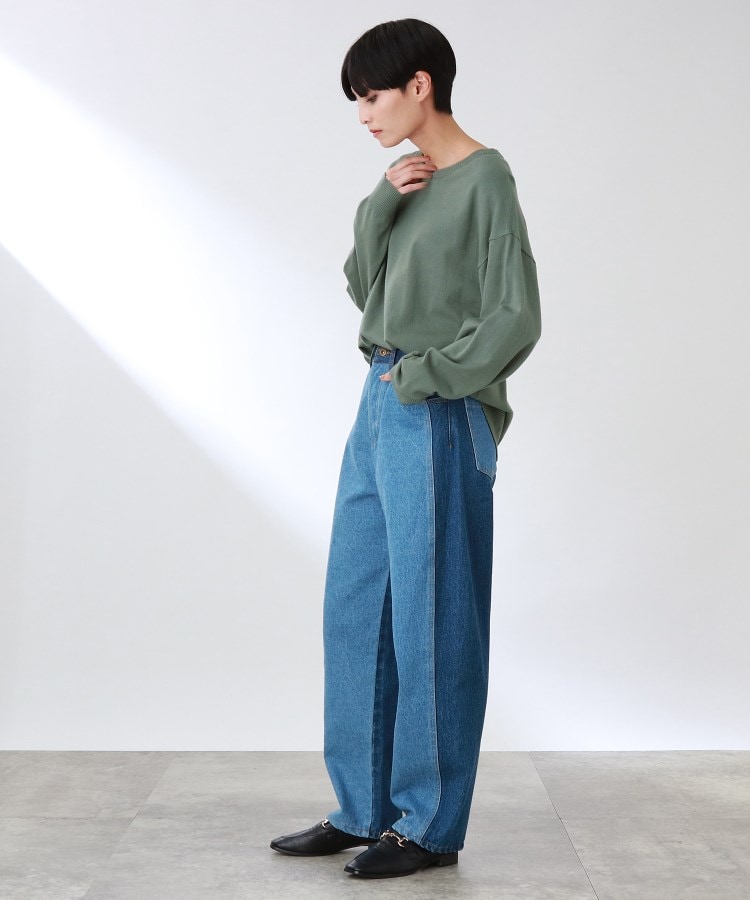 ザ ショップ ティーケー（ウィメン）(THE SHOP TK(Women))の◆リラックスデザインクルーネックニット42