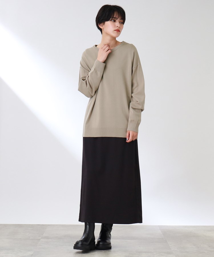 ザ ショップ ティーケー（ウィメン）(THE SHOP TK(Women))の◆リラックスデザインクルーネックニット46