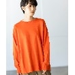 ザ ショップ ティーケー（ウィメン）(THE SHOP TK(Women))の◆リラックスデザインクルーネックニット オレンジ(067)