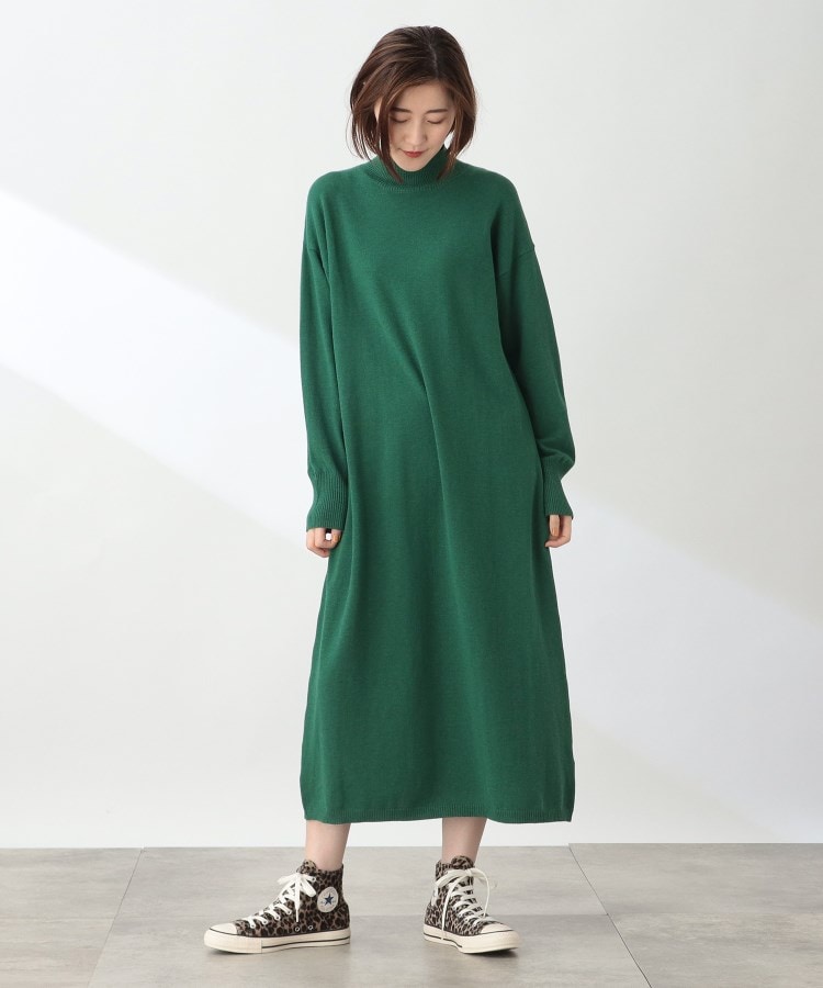 ザ ショップ ティーケー（ウィメン）(THE SHOP TK(Women))の◆【洗える】ハイネックロングニットワンピース/CLUEL 11月号掲載18