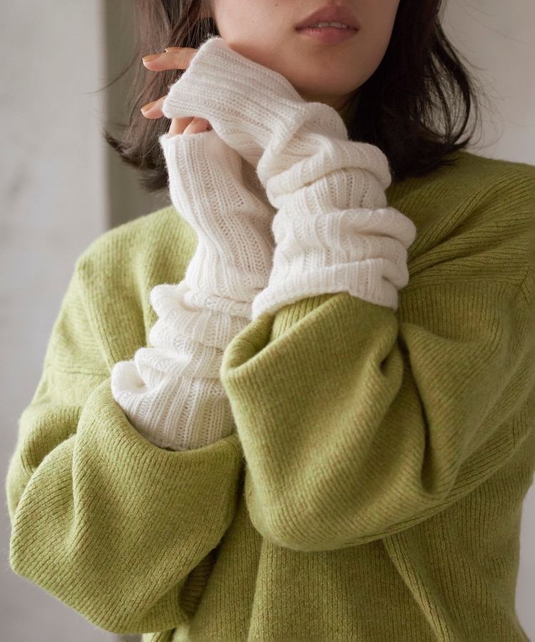 ザ ショップ ティーケー（ウィメン）(THE SHOP TK(Women))の◆【カシミヤ100％】William Brunton Hand Knits アームウォーマー2