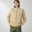 ザ ショップ ティーケー（ウィメン）(THE SHOP TK(Women))の◆【前後2way/着回し出来る！】ガーター編みニットカーディガン/CLUEL 11月号掲載 ライトベージュ(051)