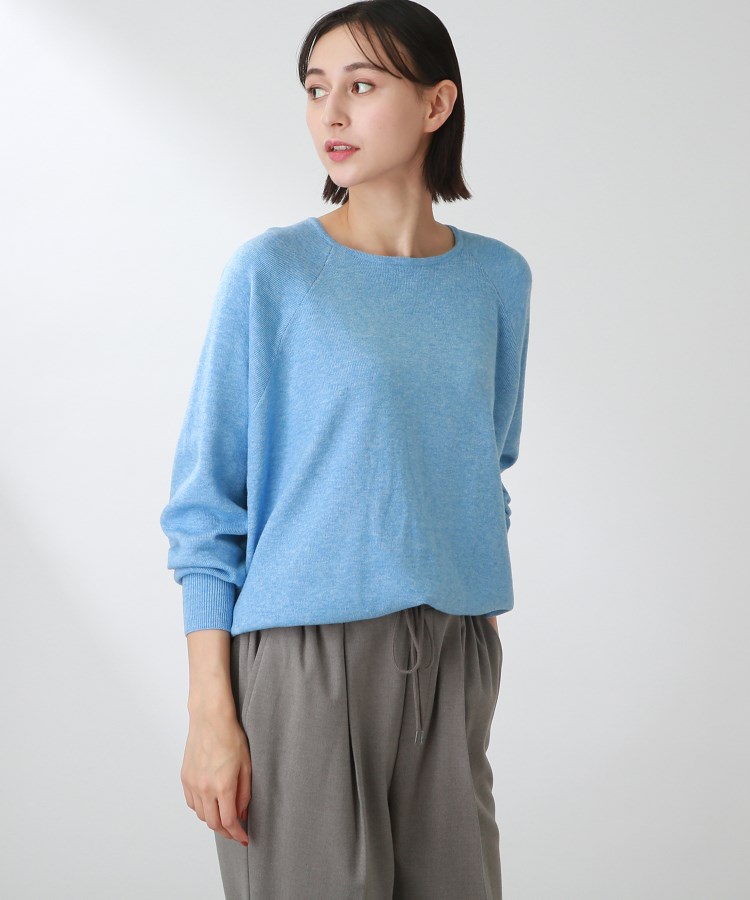 ザ ショップ ティーケー（ウィメン）(THE SHOP TK(Women))の◆【モチモチ/ウール混/洗える】着回しドルマンニット65