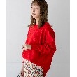 ザ ショップ ティーケー（ウィメン）(THE SHOP TK(Women))の◆【モチモチ/ウール混/洗える】着回しドルマンニット レッド(062)