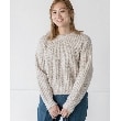 ザ ショップ ティーケー（ウィメン）(THE SHOP TK(Women))の◆【ふわふわニット/洗える】メランジクルーネックニット アイボリー(404)