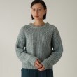 ザ ショップ ティーケー（ウィメン）(THE SHOP TK(Women))の◆【ふわふわニット/洗える】メランジクルーネックニット ライトブルー(491)