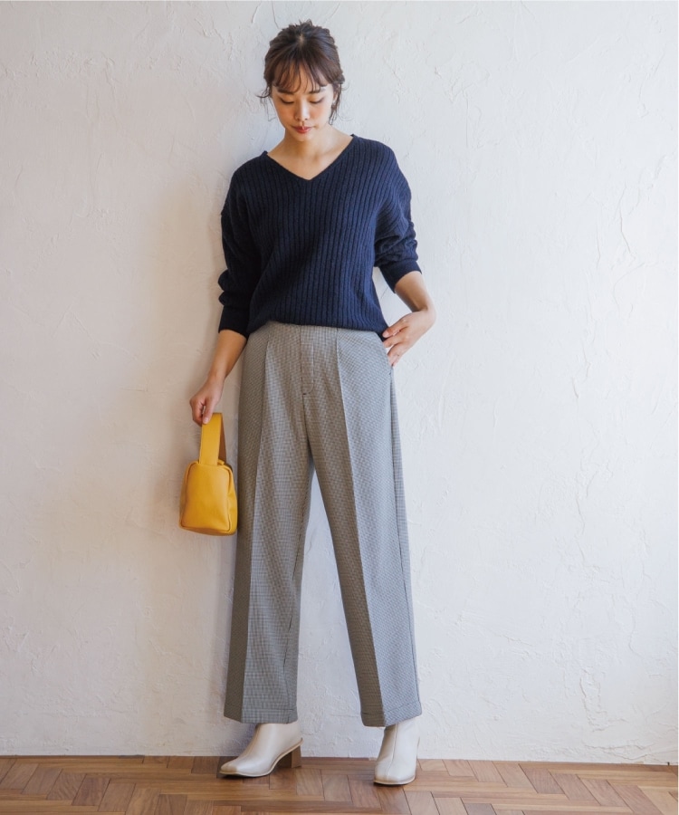 ザ ショップ ティーケー（ウィメン）(THE SHOP TK(Women))の◆【美脚シルエット/あったか裏起毛/洗える】ソフトタッチワイドストレートパンツ2