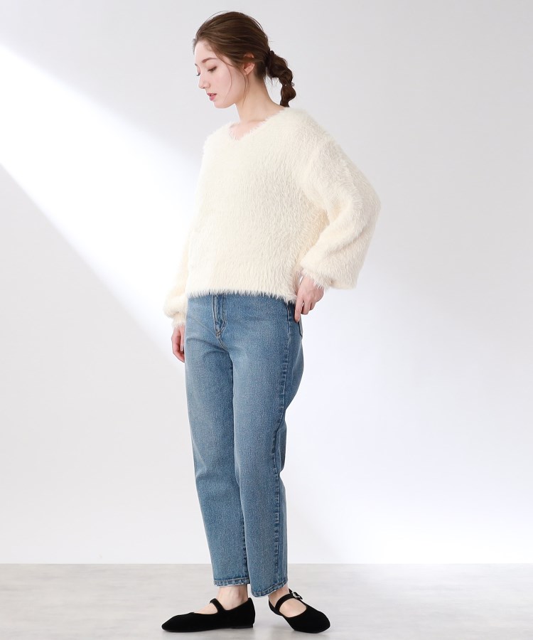 ザ ショップ ティーケー（ウィメン）(THE SHOP TK(Women))の◆【ふわふわ/シャギー】フェザーヤーンVネックニット12