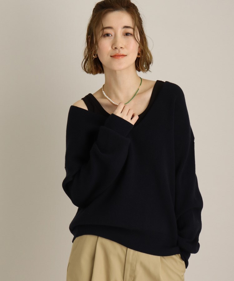 ザ ショップ ティーケー（ウィメン）(THE SHOP TK(Women))の◆ゆるVニットプルオーバー19