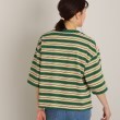 ザ ショップ ティーケー（ウィメン）(THE SHOP TK(Women))の◆【BIGシルエット】マルチボーダークロップドTシャツ14