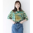 ザ ショップ ティーケー（ウィメン）(THE SHOP TK(Women))の◆【BIGシルエット】マルチボーダークロップドTシャツ6