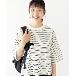 ザ ショップ ティーケー（ウィメン）(THE SHOP TK(Women))の◆【BIGシルエット】マルチボーダークロップドTシャツ3