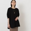 ザ ショップ ティーケー（ウィメン）(THE SHOP TK(Women))の【腕周りカバー/チュニック丈/洗濯機洗い可】バックギャザー布帛ドッキングプルオーバー12