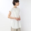 ザ ショップ ティーケー（ウィメン）(THE SHOP TK(Women))の【体形スッキリ見え/洗濯機で洗える】チュニック丈切替フレンチシャツ ホワイト(002)