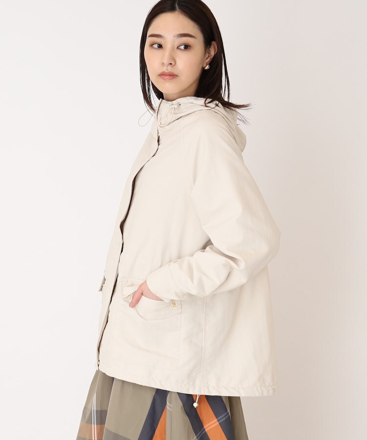 ザ ショップ ティーケー（ウィメン）(THE SHOP TK(Women))の【撥水加工】ナイロンワッシャーミドル丈マンパ/手洗い可11