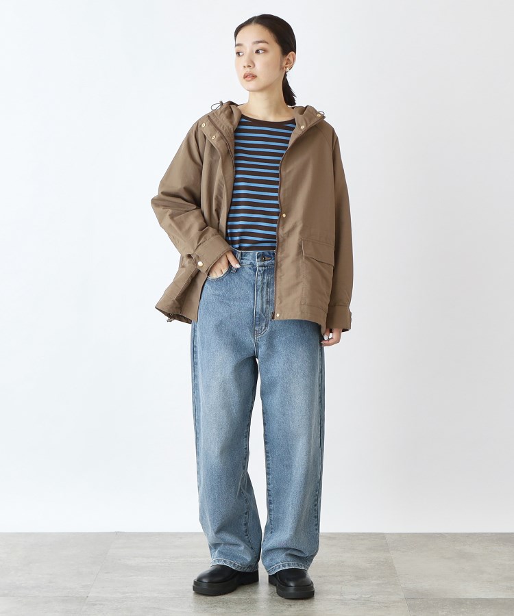 ザ ショップ ティーケー（ウィメン）(THE SHOP TK(Women))の【撥水加工】ナイロンワッシャーミドル丈マンパ/手洗い可35