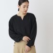 ザ ショップ ティーケー（ウィメン）(THE SHOP TK(Women))の【ラクでキレイ】スキッパープルオーバー/洗濯機で洗える ブラック(019)