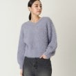 ザ ショップ ティーケー（ウィメン）(THE SHOP TK(Women))の【前後2WAY】ふわふわ×ラメニット/手洗い可 ブルー(092)