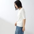 ザ ショップ ティーケー（ウィメン）(THE SHOP TK(Women))の【スッキリキレイ/洗える】コットンリブクルーTシャツ9