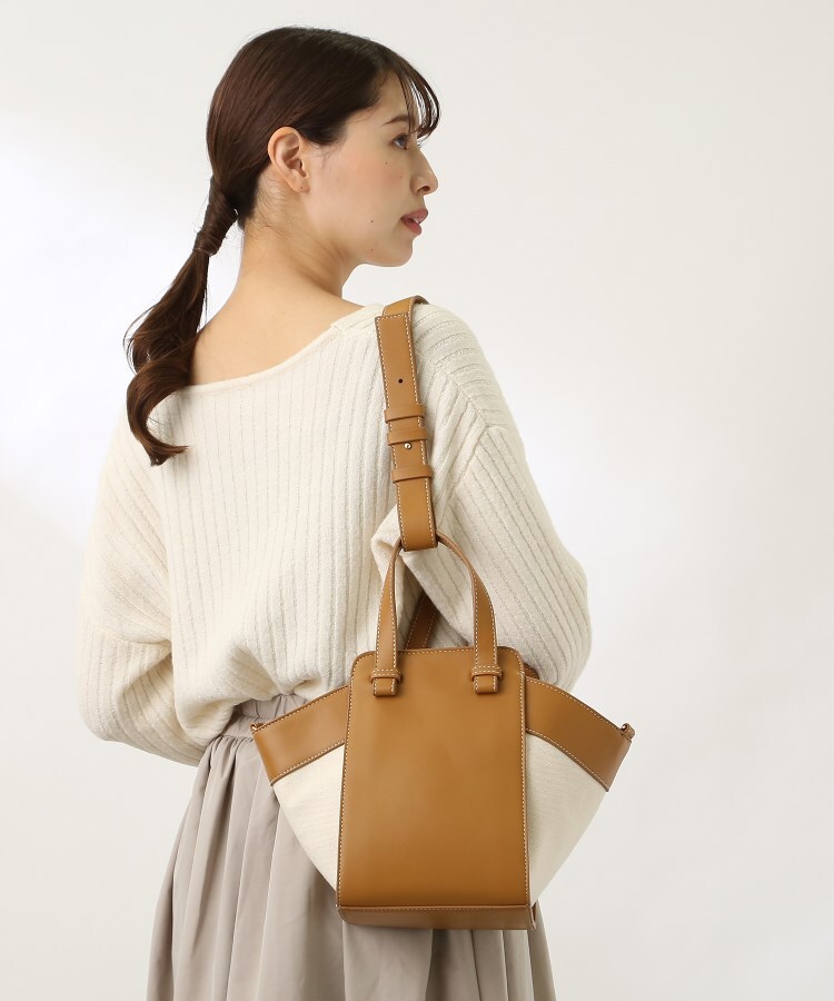 ザ ショップ ティーケー（ウィメン）(THE SHOP TK(Women))の【ONOFF活躍/形変化3WAY】配色コンビトートバッグ/ワンハンドルバッグ15