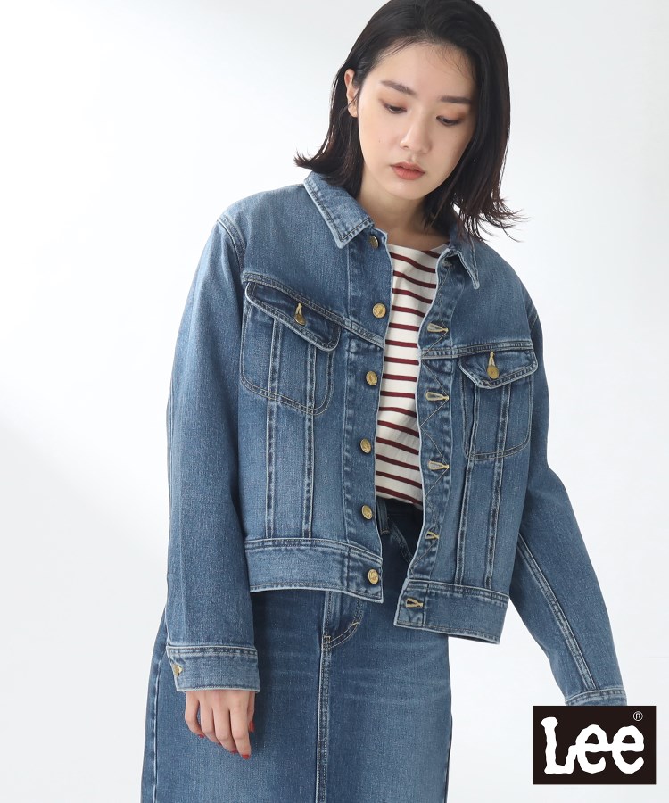 ザ ショップ ティーケー（ウィメン）(THE SHOP TK(Women))の【LEE別注】コンパクトデニムジャケット/Gジャン25