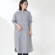 ザ ショップ ティーケー（ウィメン）(THE SHOP TK(Women))の【首まわりスッキリ/着回し出来る】バンドカラーシャツワンピース15