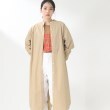 ザ ショップ ティーケー（ウィメン）(THE SHOP TK(Women))の【首まわりスッキリ/着回し出来る】バンドカラーシャツワンピース ベージュ(052)