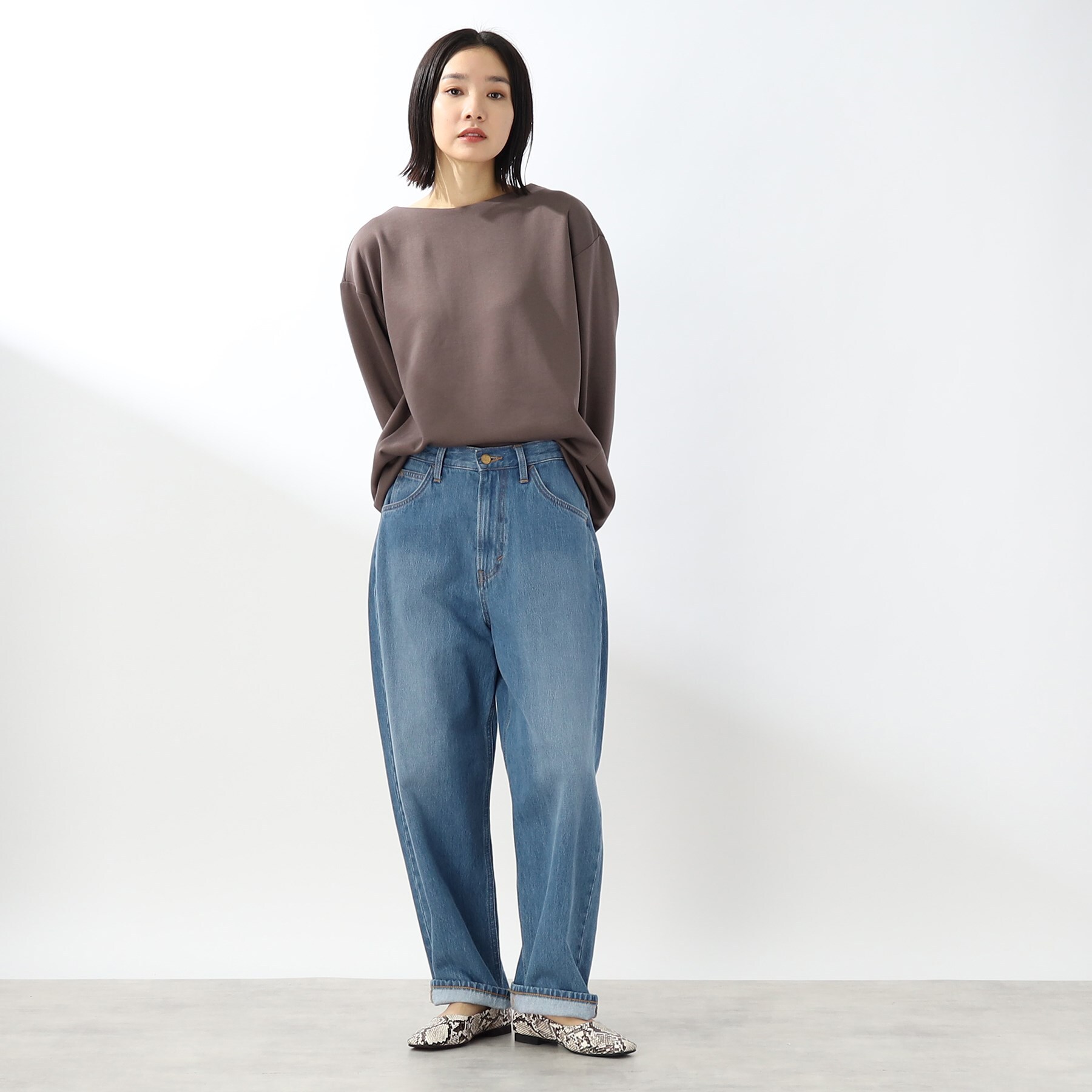 ザ ショップ ティーケー（ウィメン）(THE SHOP TK(Women))の【ONOFF活躍】スクエアトゥフラットパンプス12