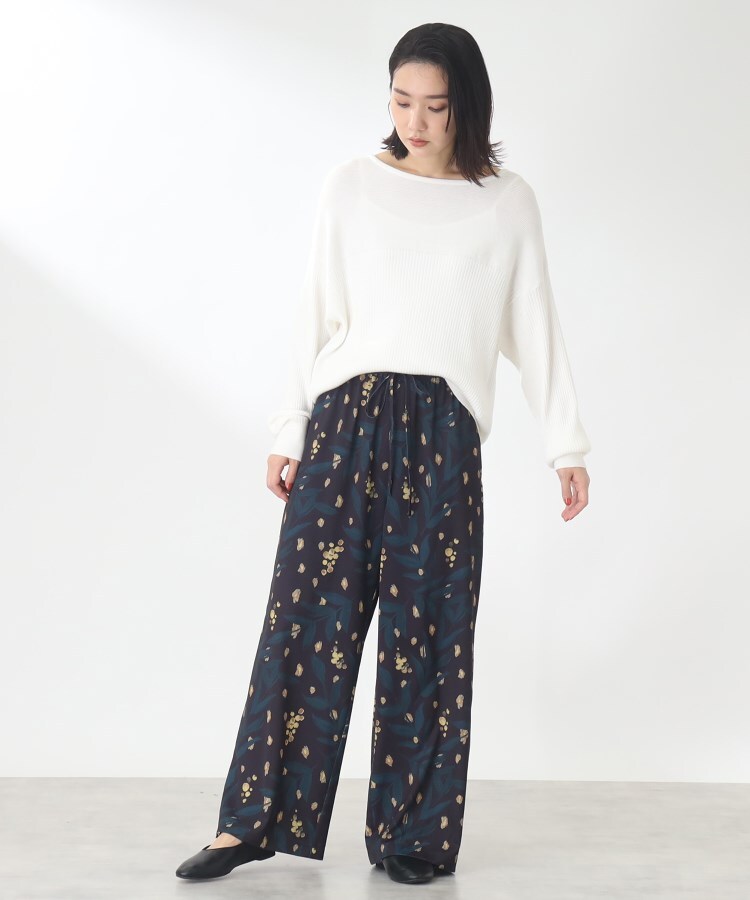 ザ ショップ ティーケー（ウィメン）(THE SHOP TK(Women))の【ピタッとし過ぎずスッキリ/洗える】切替ボートネックニット17