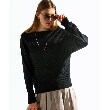 ザ ショップ ティーケー（ウィメン）(THE SHOP TK(Women))の【ピタッとし過ぎずスッキリ/洗える】切替ボートネックニット4