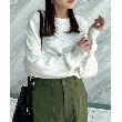 ザ ショップ ティーケー（ウィメン）(THE SHOP TK(Women))の【ピタッとし過ぎずスッキリ/洗える】切替ボートネックニット37